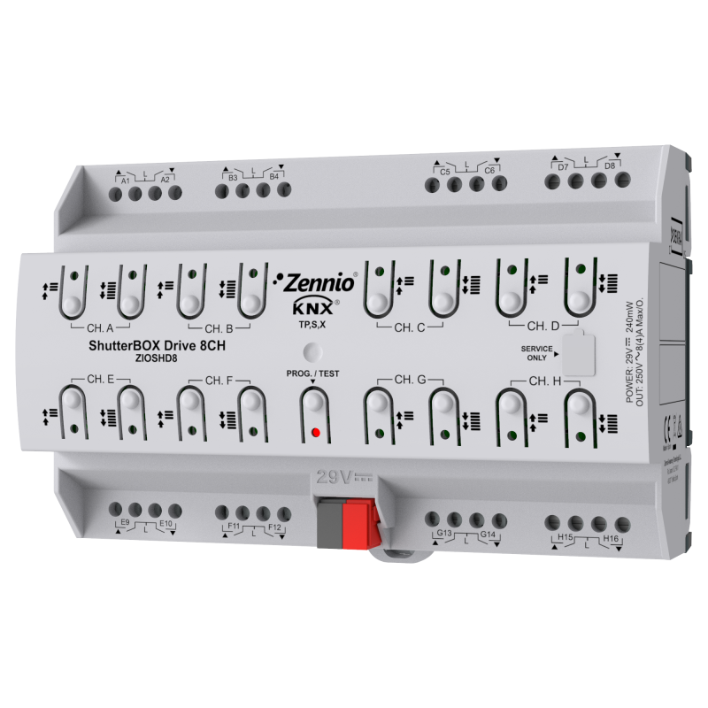 Zennio ShutterBOX Drive 8CH