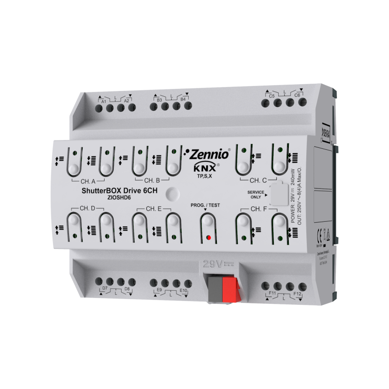 Zennio ShutterBOX Drive 6CH