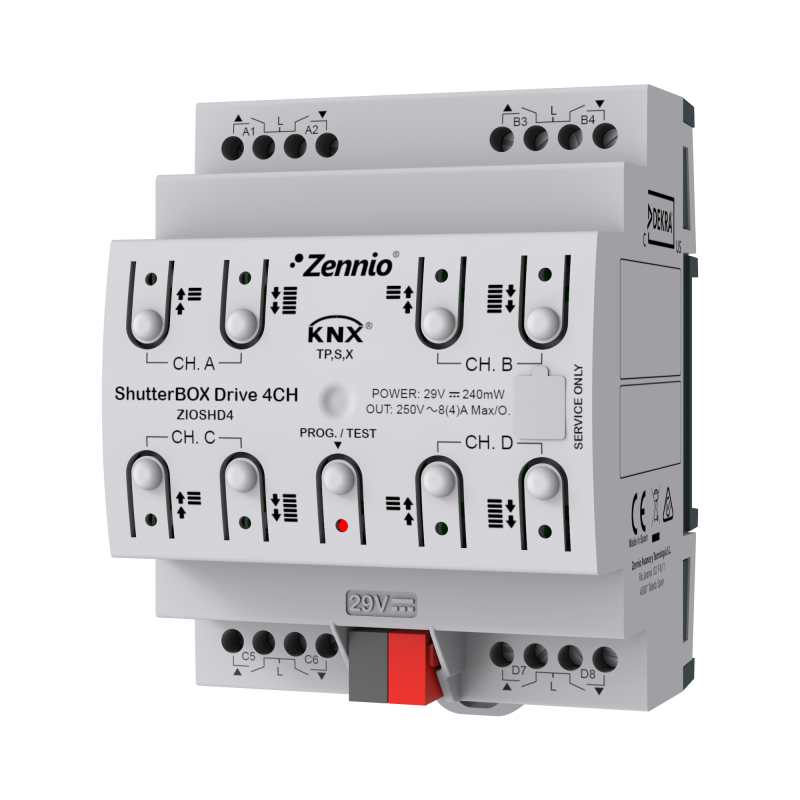 Zennio ShutterBOX Drive 4CH