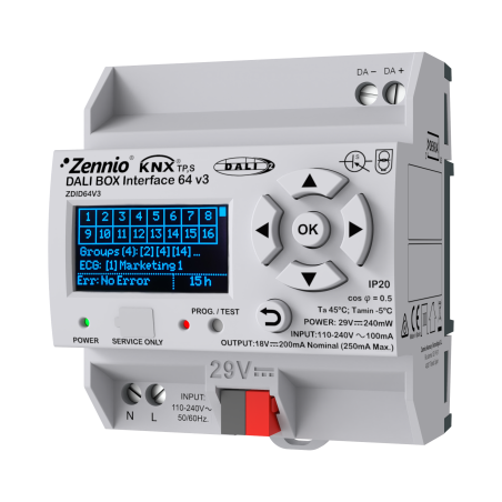 Zennio DALI BOX Interface 64 v3